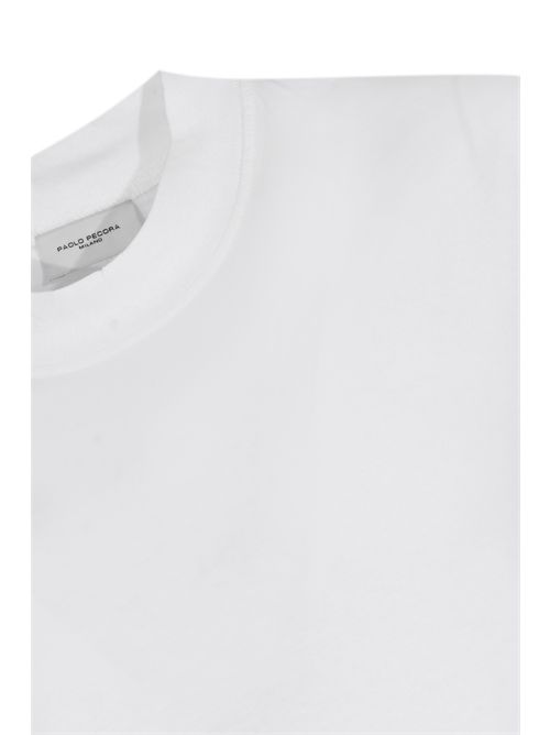 T-shirt over in cotone Bianco ottico Paolo Pecora | F041 40951101